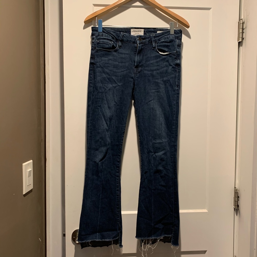 Crop mini boot jean